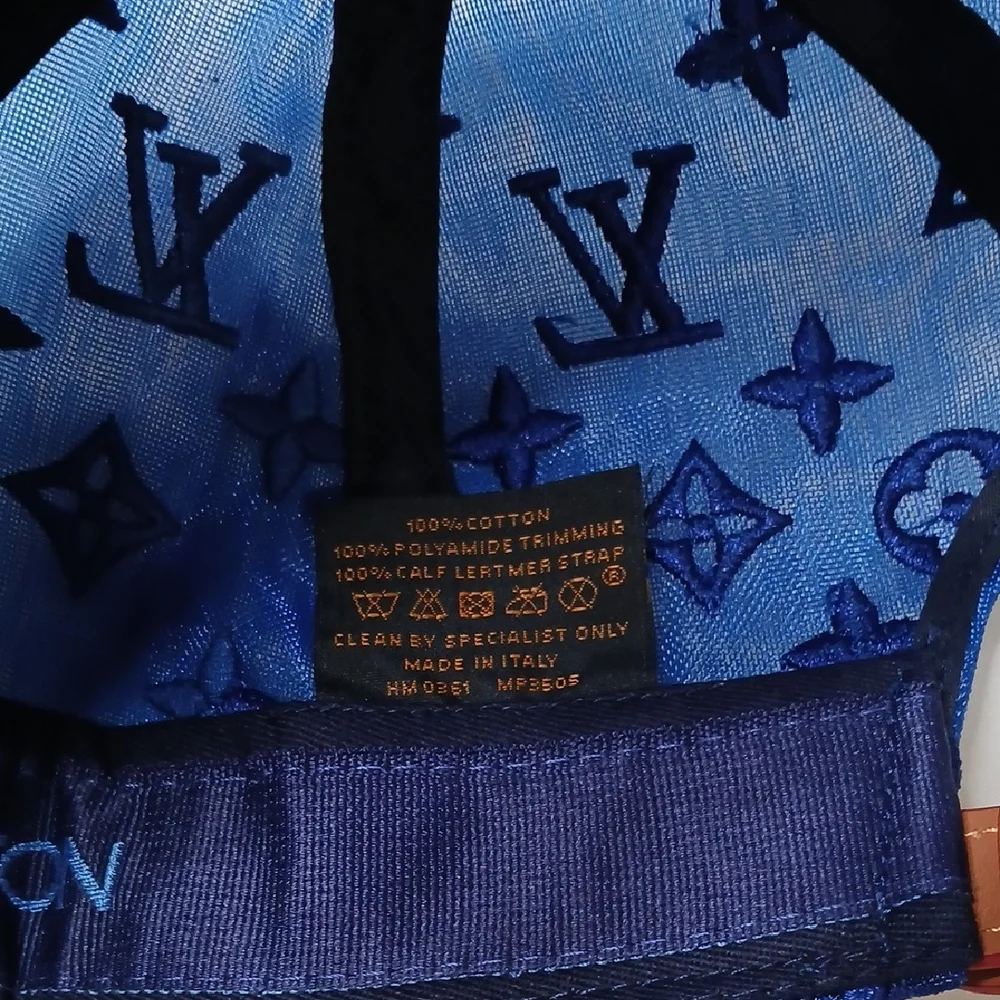 Louis Vuitton Navy and Royal Blue Hat
